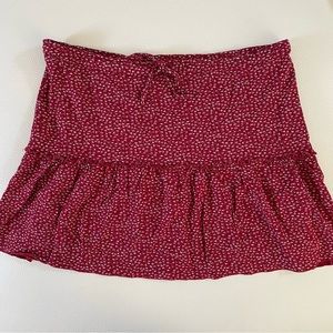 Brandy Melville kenzo skirt - one size red floral mini skirt